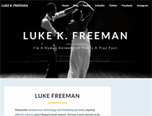 Tablet Screenshot of lukefreeman.com.au